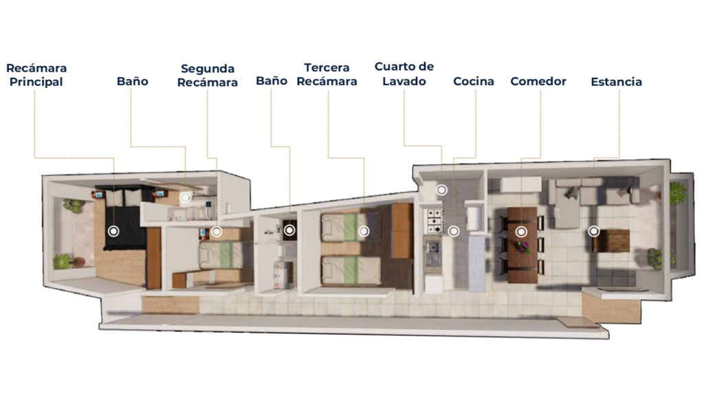 departamentos nuevos en CDMX 3 recámaras